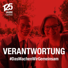 Marcel Bieniek und Tabea Kölbel beim Katholikentag